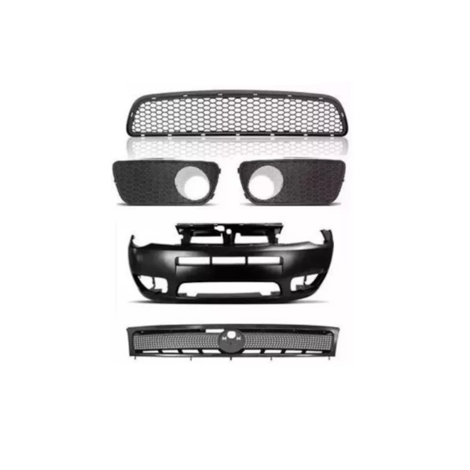 Parachoque Siena 07 a 16 Traseiro Preto Liso