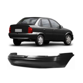 Parachoque Traseiro CORSA SEDAN 1996 a 2008 Preto Parachoque Traseiro CORSA SEDAN 1996 a 2008 Preto