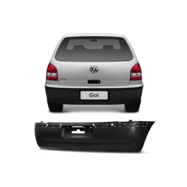 Parachoque Traseiro GOL G3 00 a 03 Preto Text