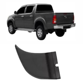 Ponteira Moldura Parachoque HILUX Traseiro 05 a 11 Esquerdo