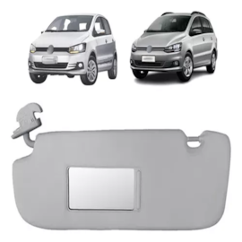 Quebra Sol FOX 03 a 14 Cinza Caixa Espelho Canelado Esq Quebra Sol FOX 03 a 14 Cinza Caixa Espelho Canelado Esq