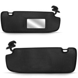 Quebra Sol FOX 03 a 14 Preto Caixa Espelho Canelado Esq