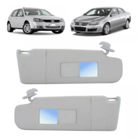 Quebra Sol GOLF JETTA 08 a 13 Cinza Esquerdo Bolsa Espelho