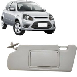 Quebra Sol KA 97 a 07 Cinza Caixa Espelho Esquerdo