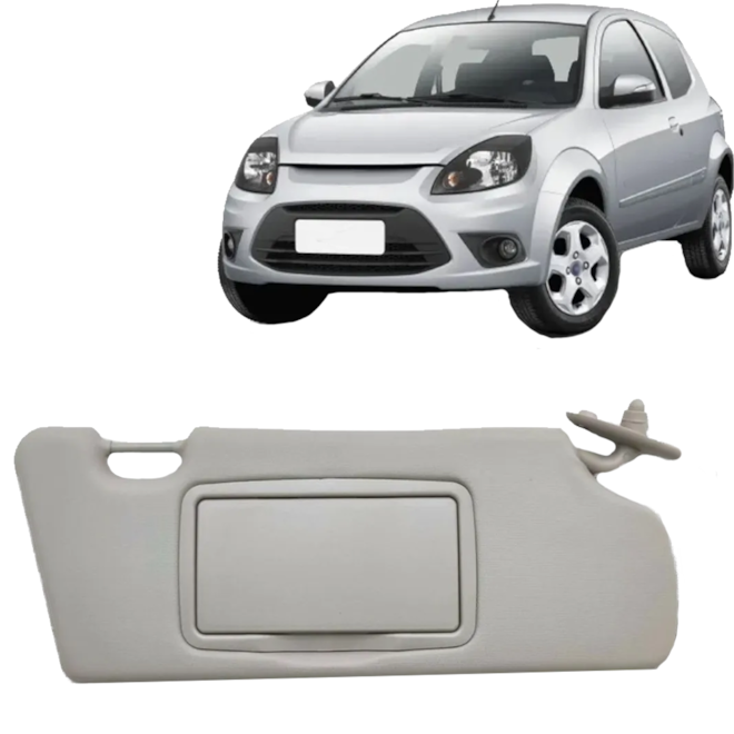 Quebra Sol KA 97 a 07 Cinza Espelho Direito