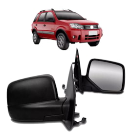 Retrovisor ECOSPORT 03 a 11 Eletrico Esq Capa Texturizada
