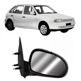 Retrovisor GOL BOLA 95 À 99 Direito Fixo 4 Portas Retrovisor GOL BOLA 95 À 99 Direito Fixo 4 Portas