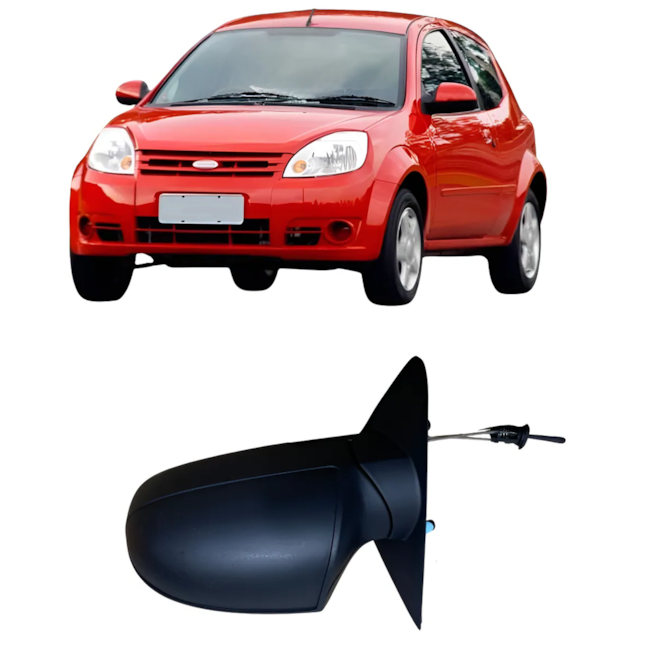 Retrovisor KA 2008 até 2014 controle Direito