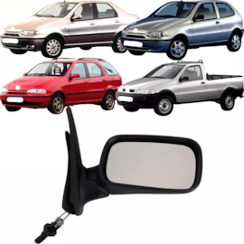 Retrovisor PALIO 2 Portas 96 a 00 Fixo Esquerdo