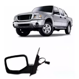 Retrovisor RANGER 05 a 10 Esquerdo Elétrico Cromado