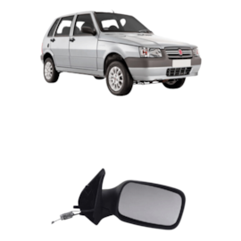 Retrovisor UNO 2 PTAS 01 a 05 Direito Com Controle