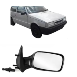 Retrovisor UNO 4 Portas 01 a 05 Com Controle Direito Retrovisor UNO 4 Portas 01 a 05 Com Controle Direito