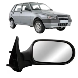 Retrovisor UNO 4 Portas 01 a 05 Fixo Direito Retrovisor UNO 4 Portas 01 a 05 Fixo Direito