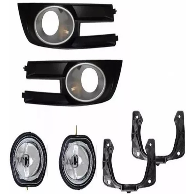 Semi Kit Milha STILO 08 a 12 Moldura Cromado Semi Kit Milha STILO 08 a 12 Moldura Cromado