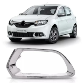 Suporte Farol Milha SANDERO 2015 a 2019 Cromado Direito Suporte Farol Milha SANDERO 2015 a 2019 Cromado Direito