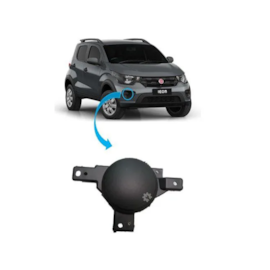 Tampa Grade Milha MOBI 2017 a 2020 C Furo Preto Direito Tampa Grade Milha MOBI 2017 a 2020 C Furo Preto Direito